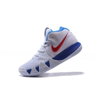 Nike Erkek Kyrie 4 Beyaz / Mavi / Kırmızı Basketbol Ayakkabısı Türkiye - 30IVV95P